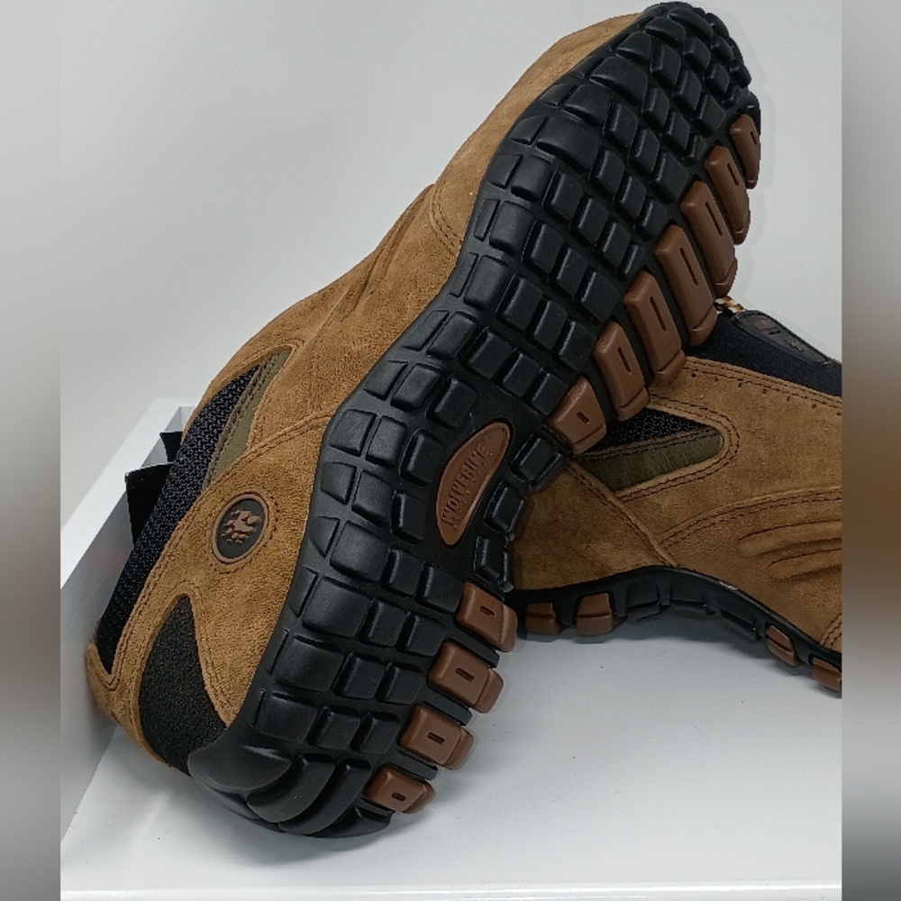 Wolverine Men's Brown Suede Steel Toe Shoes - Picture 7 of 16